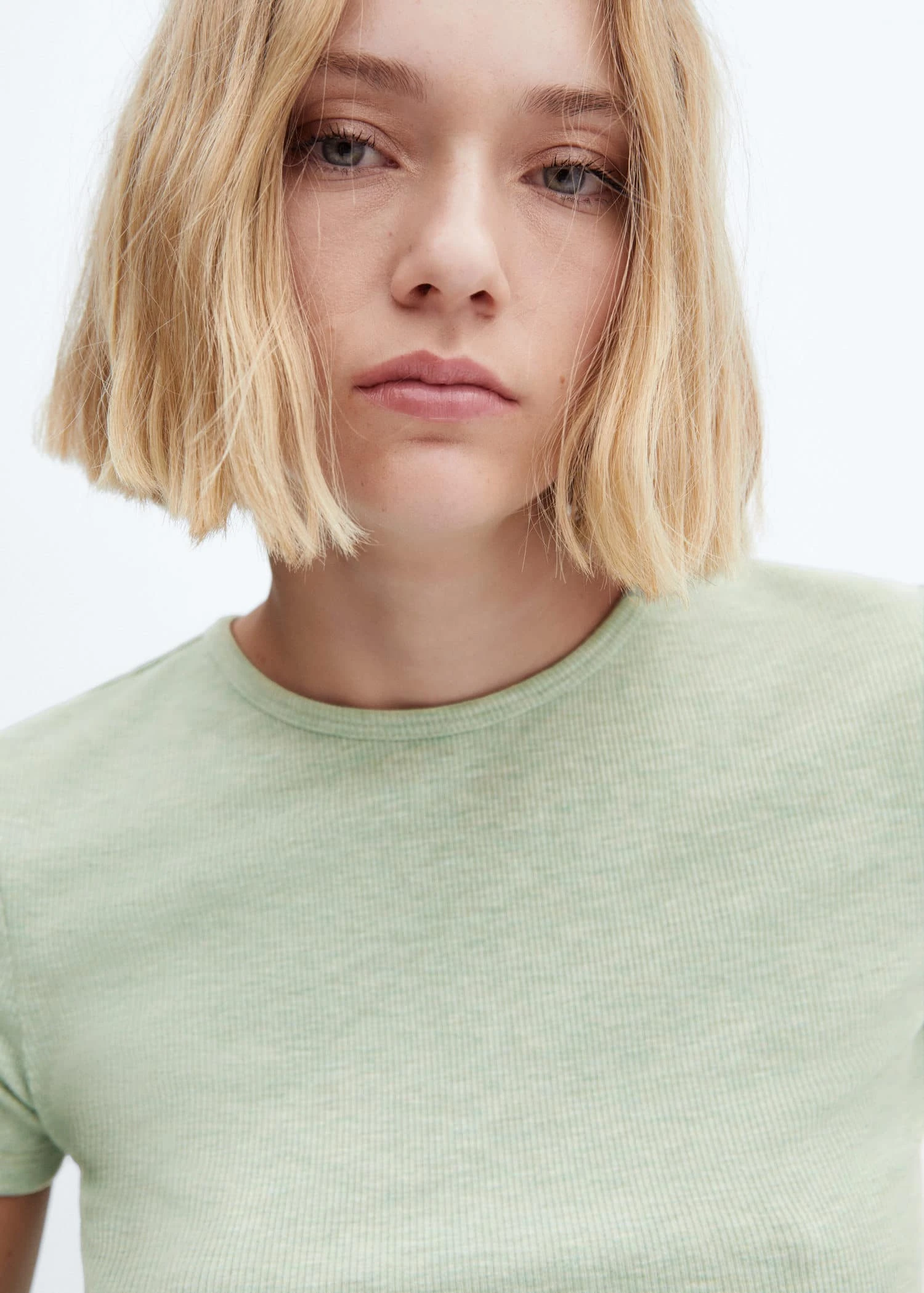 T-shirt Manches Courtes Maille Côtelée 6 T-shirt Manches Courtes Maille Côtelée – Image 4