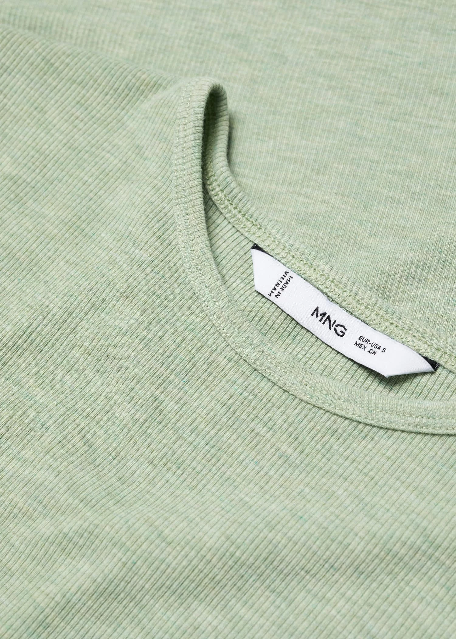 T-shirt Manches Courtes Maille Côtelée 7 T-shirt Manches Courtes Maille Côtelée – Image 5