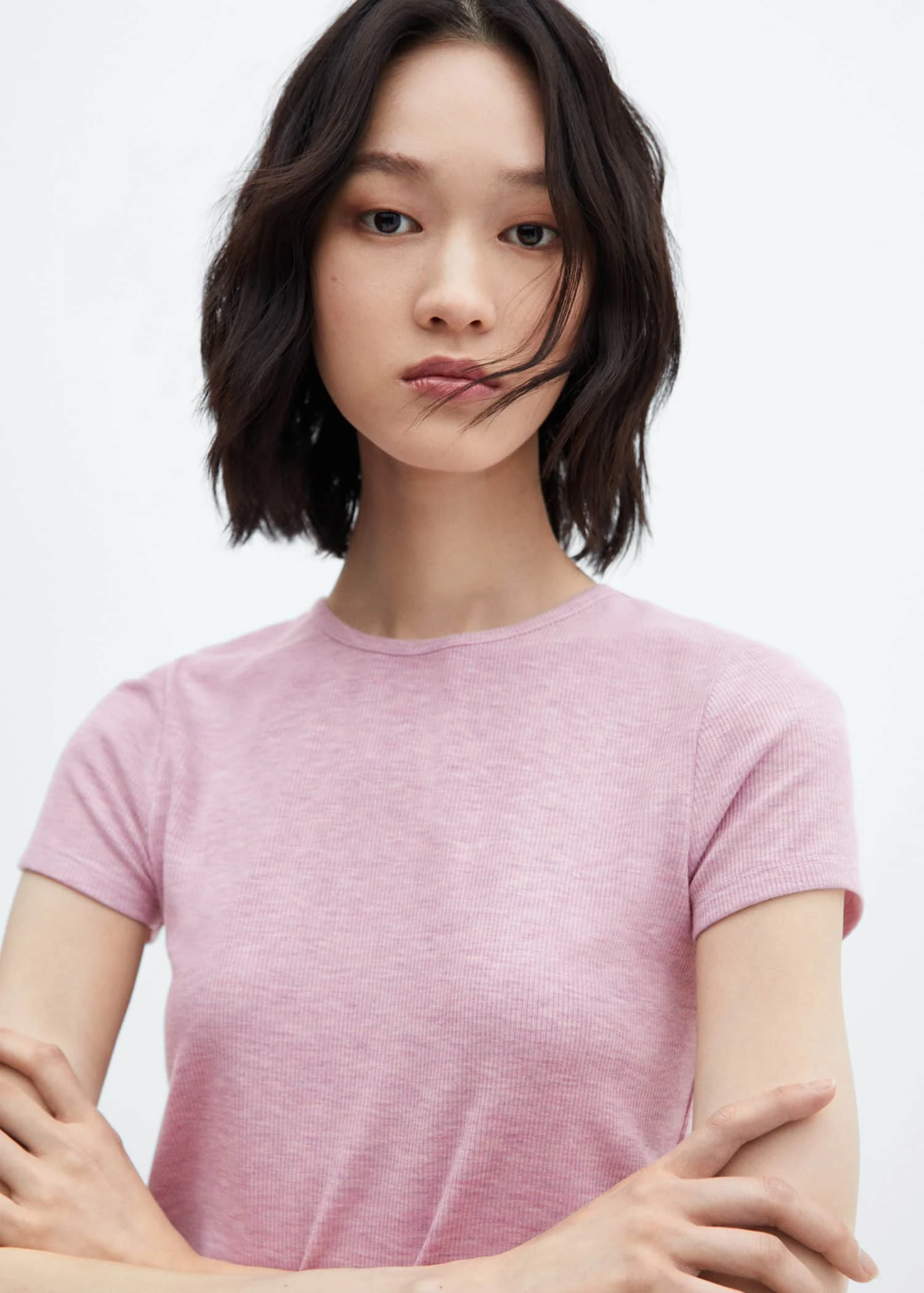 T-shirt Manches Courtes Maille Côtelée 12 T-shirt Manches Courtes Maille Côtelée – Image 10