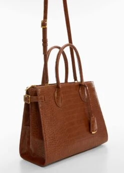 Sac Anse Double Effet Croco -Vêtements Pascher 57015802 30