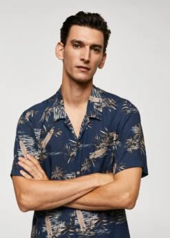 Chemise Regular-fit En Imprimé Feuilles -Vêtements Pascher 57015804 52 D1