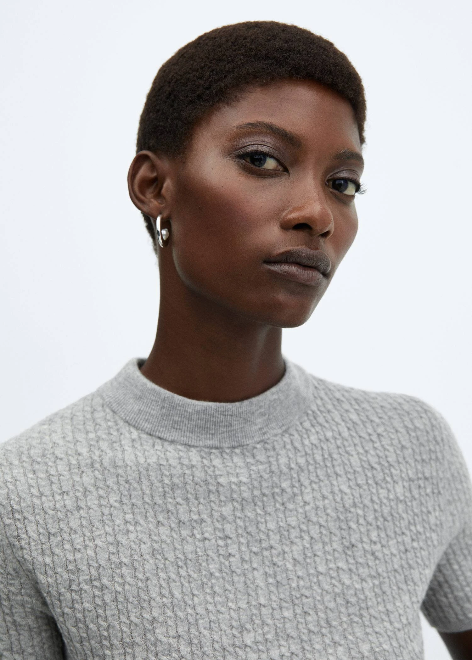 Pull-over Laine Torsades Manches Courtes 12 Pull-over Laine Torsades Manches Courtes – Image 10