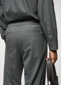 Pantalon Laine Pinces Relaxed-fit -Vêtements Pascher 57015957 43 D4