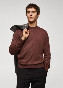 Pull-over Col Montant Tissu Recyclé