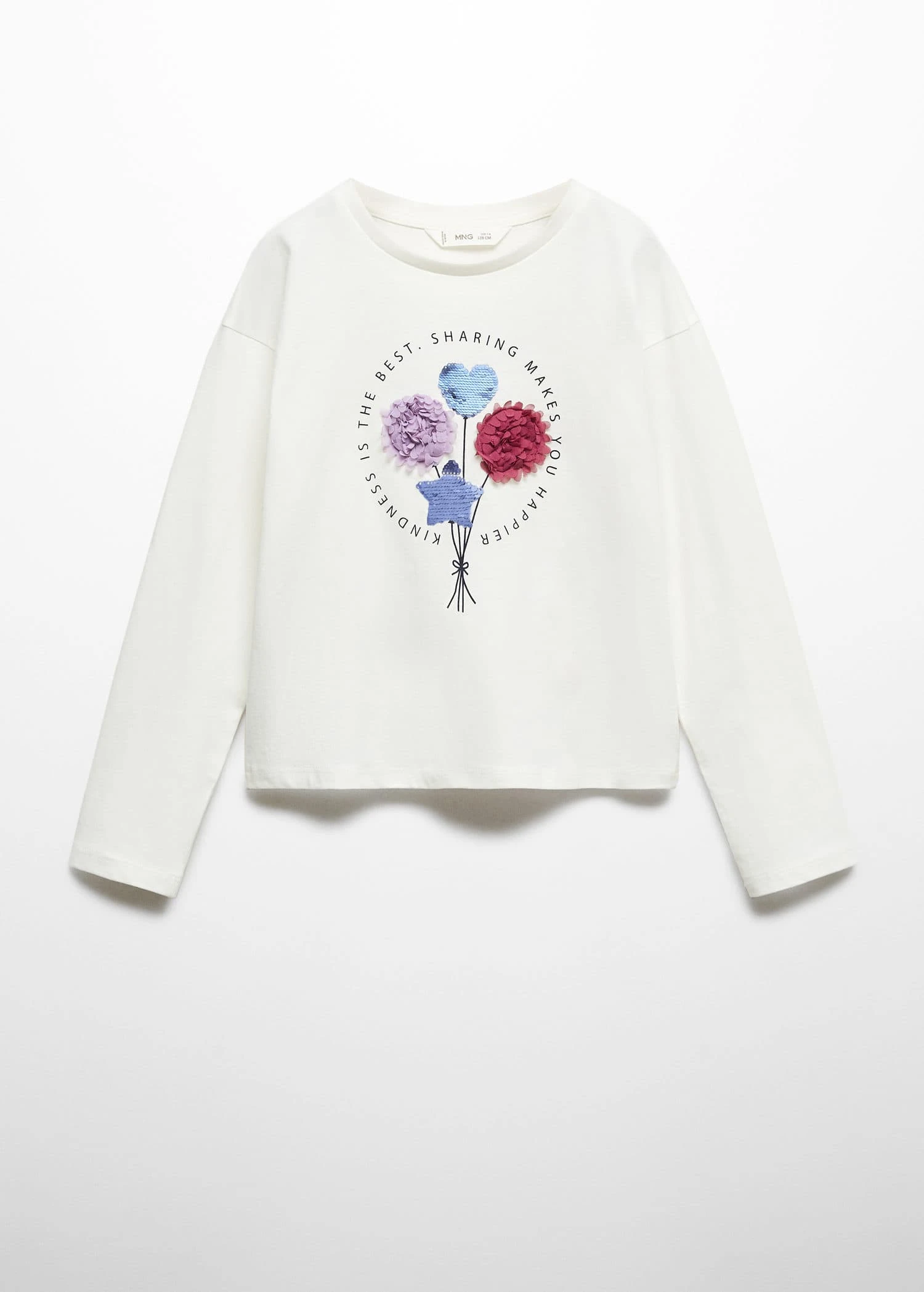 T-shirt Manches Longues Sequins 3 T-shirt Manches Longues Sequins