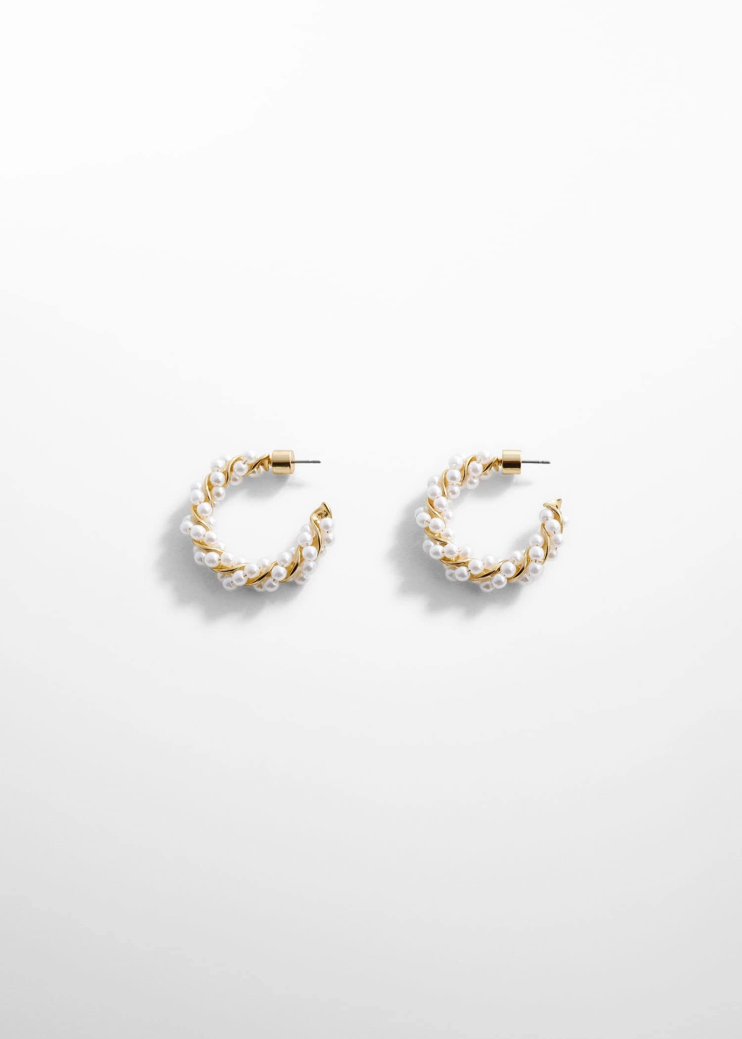 Créoles Entrelacées Perles 3 Créoles Entrelacées Perles