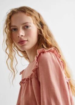 Blouse Coton Détail Volants -Vêtements Pascher 57016011 81 D1