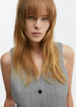 Gilet De Costume à Fines Rayures -Vêtements Pascher 57016027 91 D1