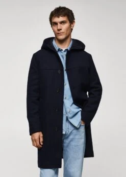Manteau Laine Recyclée Capuche