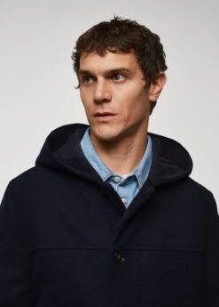 Manteau Laine Recyclée Capuche -Vêtements Pascher 57017711 56 D1