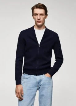 Cardigan Maille Côtelée Laine Mélangée -Vêtements Pascher 57017723 56