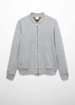 Sweat-shirt Bomber Laine Mélangée -Vêtements Pascher 57017741 94 B
