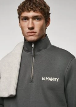 Sweat-shirt Brodé Fermeture Éclair -Vêtements Pascher 57017750 59 D1