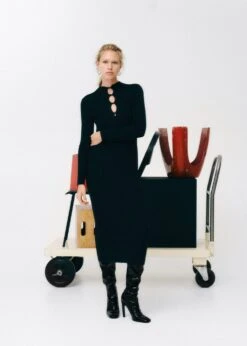 Robe Côtelée à Boutons 15 Robe Côtelée à Boutons -Vêtements Pascher 57017756 99 D6