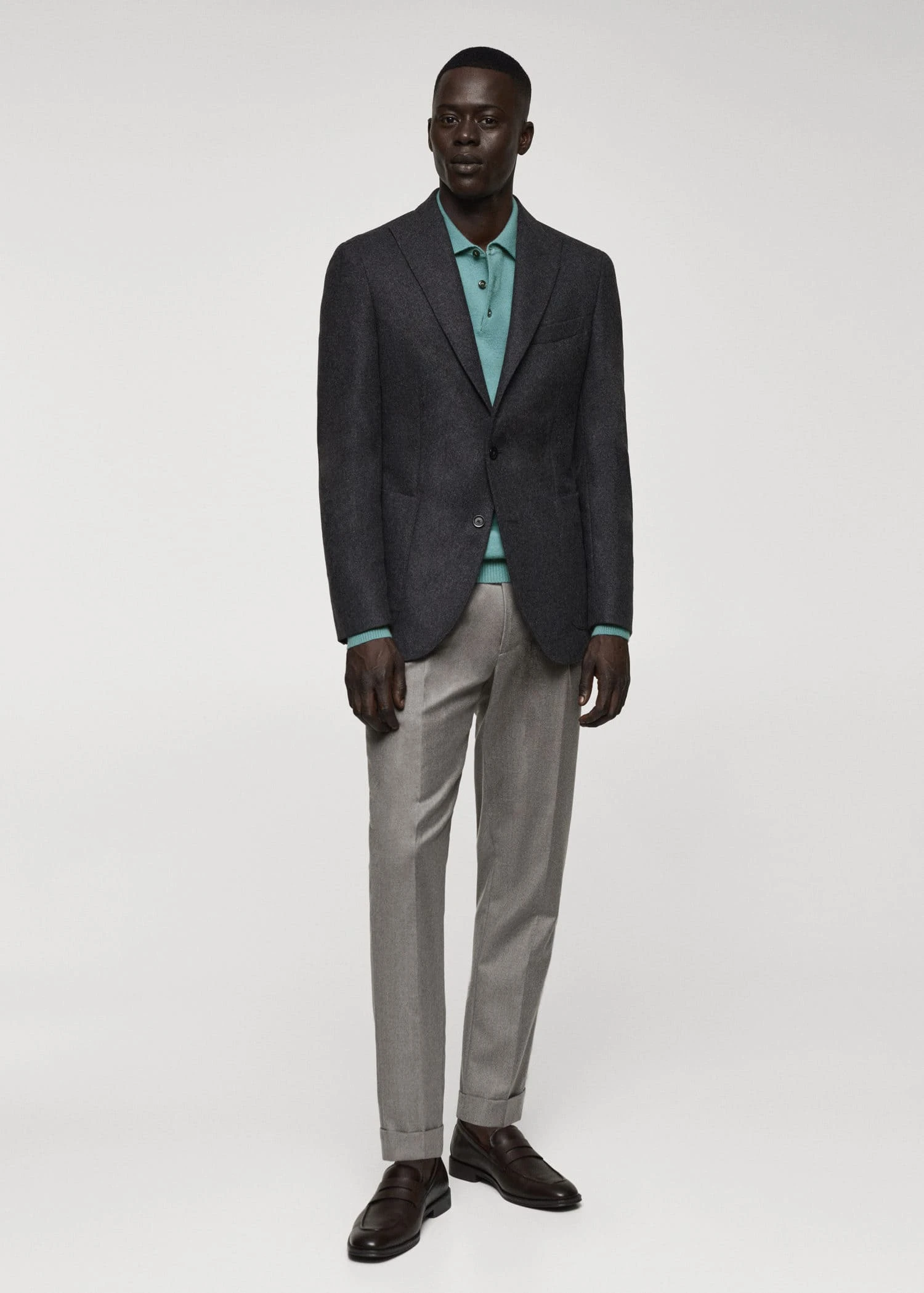 Veste Laine Vierge Mélangée 4 Veste Laine Vierge Mélangée – Image 2