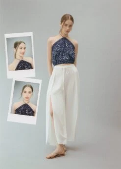 Top Froncé Imprimé