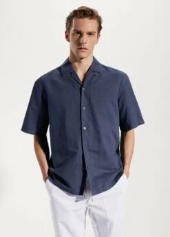 Chemise Coton-lin Col Bowling -Vêtements Pascher 57020618 56