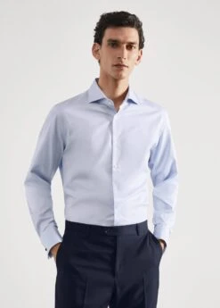 Chemise Costume Slim-fit Tissu Twill Boutons De Manchette -Vêtements Pascher 57020653 50