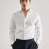 Chemise Costume Slim-fit Coton Structurée