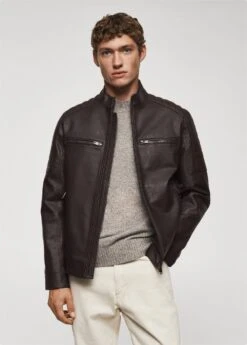 Blouson En Similicuir Nappa