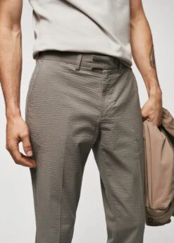 Pantalon Slim Fit Seersucker Stretch -Vêtements Pascher 57022507 35 D1