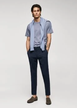 Pantalon Slim Fit Seersucker Stretch -Vêtements Pascher 57022507 56 99999999 01