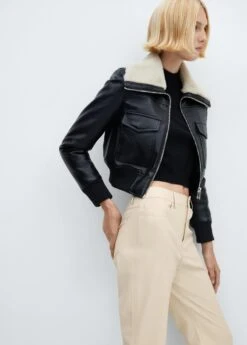 Pantalon Droit Similicuir -Vêtements Pascher 57024408 05 D2