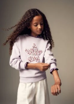 Sweat-shirt Imprimé Texturé