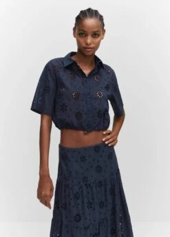 Chemise Brodée Crop