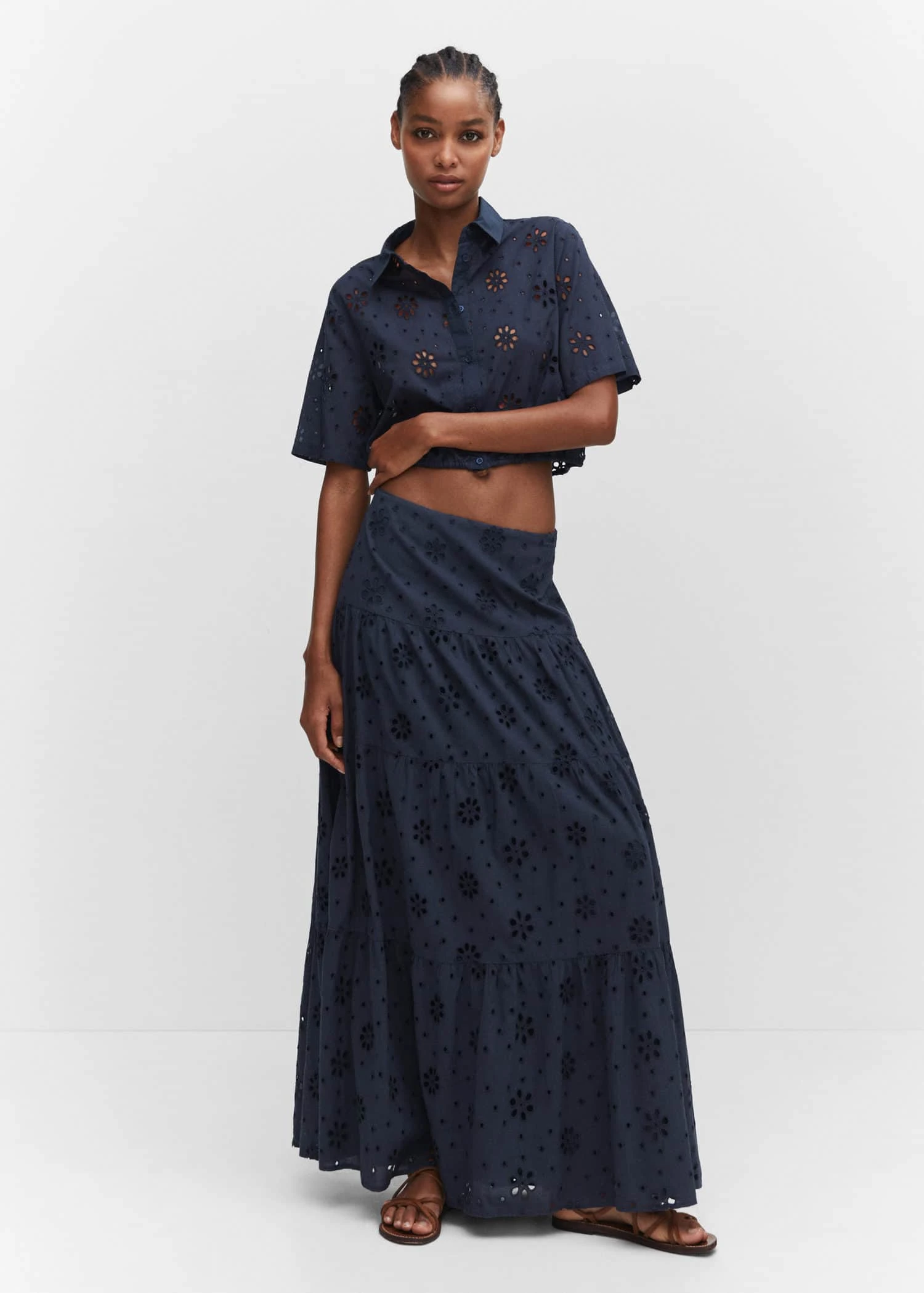 Chemise Brodée Crop 4 Chemise Brodée Crop – Image 2