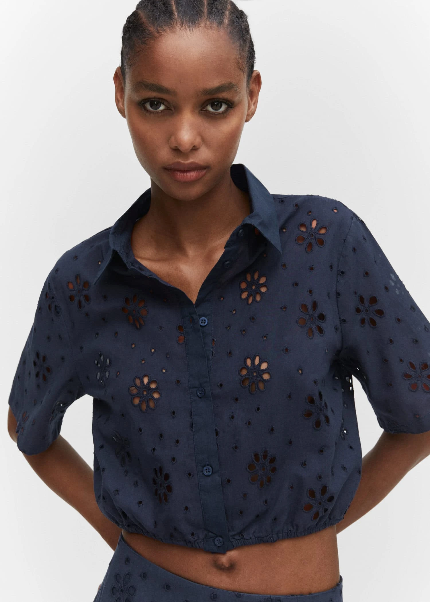 Chemise Brodée Crop 6 Chemise Brodée Crop – Image 4