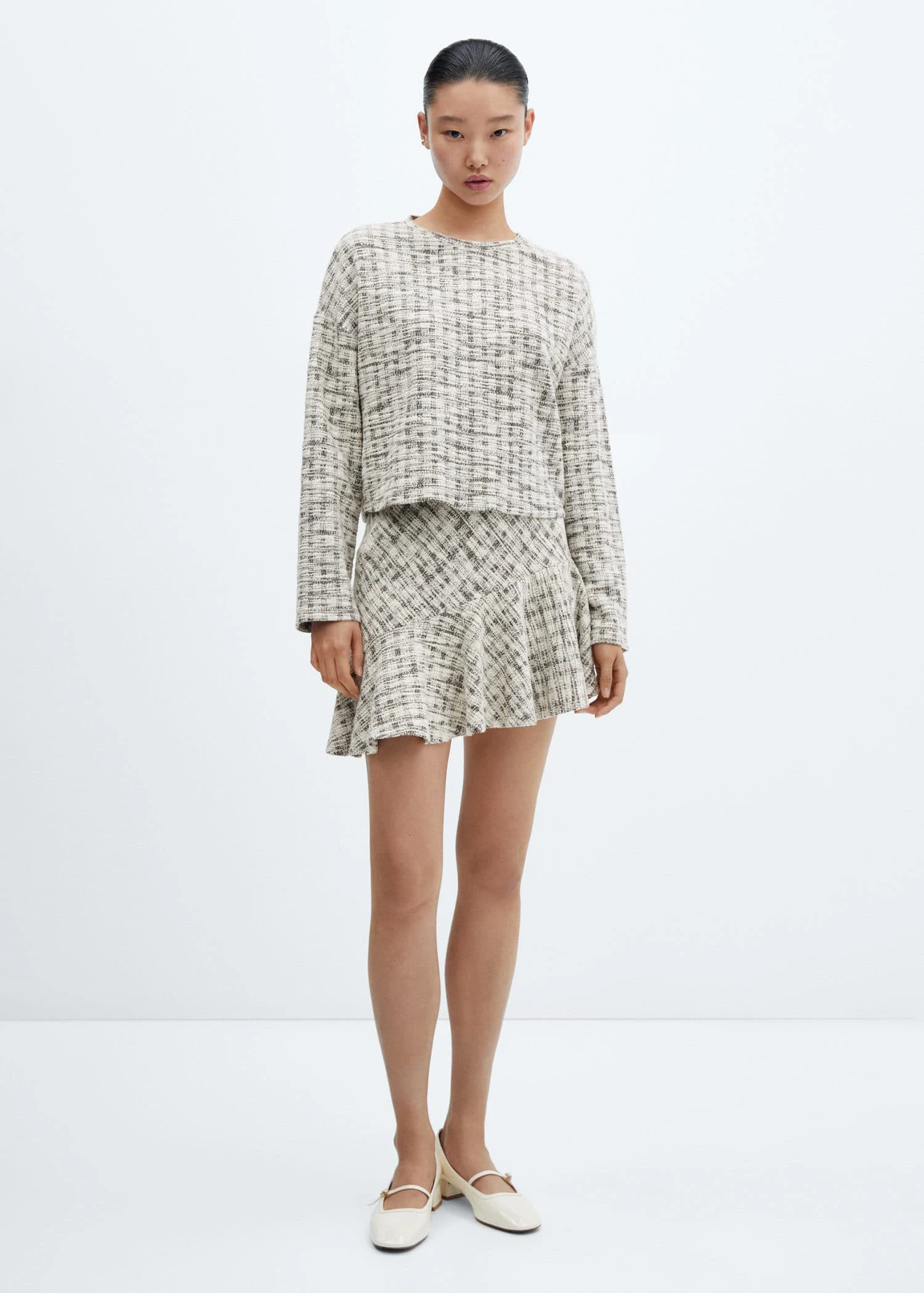 Pull-over Tweed Col Rond 4 Pull-over Tweed Col Rond – Image 2