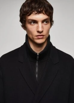 Manteau Croisé Fait Main Laine Recyclée -Vêtements Pascher 57025951 99 D1