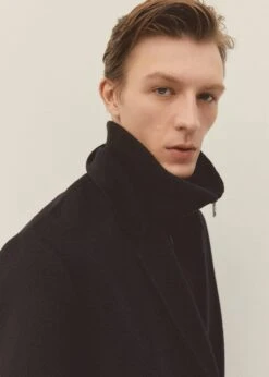 Manteau Croisé Fait Main Laine Recyclée -Vêtements Pascher 57025951 99 D5