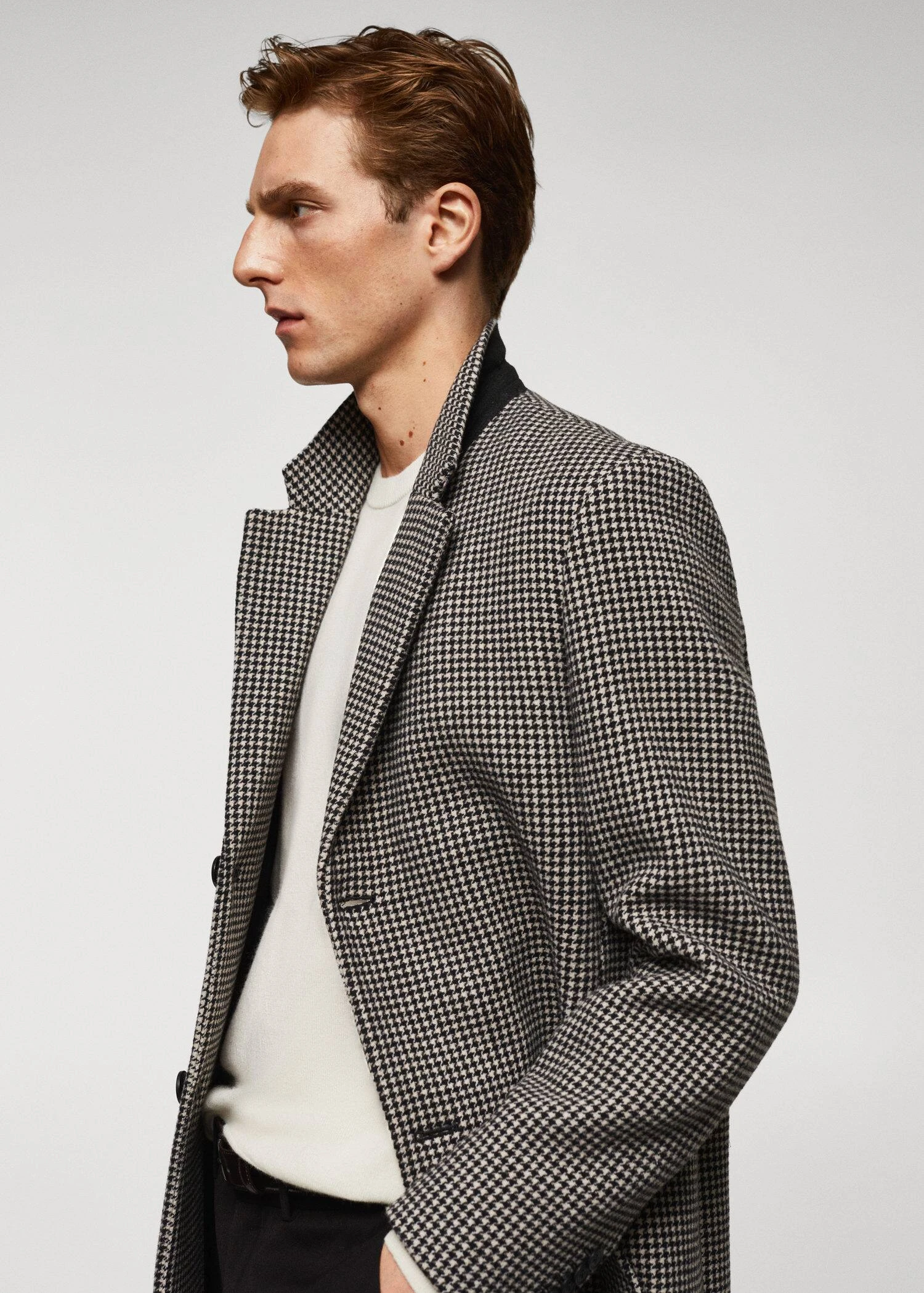 Manteau Laine Pied-de-poule 8 Manteau Laine Pied-de-poule – Image 6