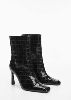 Bottines Talon Effet Croco -Vêtements Pascher 57025975 99
