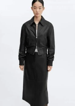 Jupe Crayon Cuir -Vêtements Pascher 57025986 99 D1