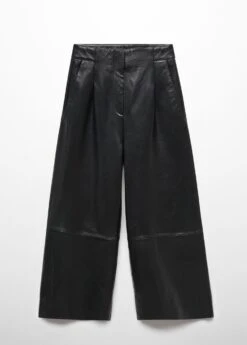 Pantalon Style Jupe-culotte Cuir Pinces 13 Pantalon Style Jupe-culotte Cuir Pinces -Vêtements Pascher 57025988 99 B