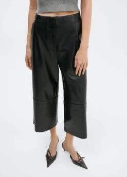 Pantalon Style Jupe-culotte Cuir Pinces 10 Pantalon Style Jupe-culotte Cuir Pinces -Vêtements Pascher 57025988 99 D6