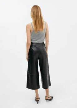 Pantalon Style Jupe-culotte Cuir Pinces 11 Pantalon Style Jupe-culotte Cuir Pinces -Vêtements Pascher 57025988 99 R