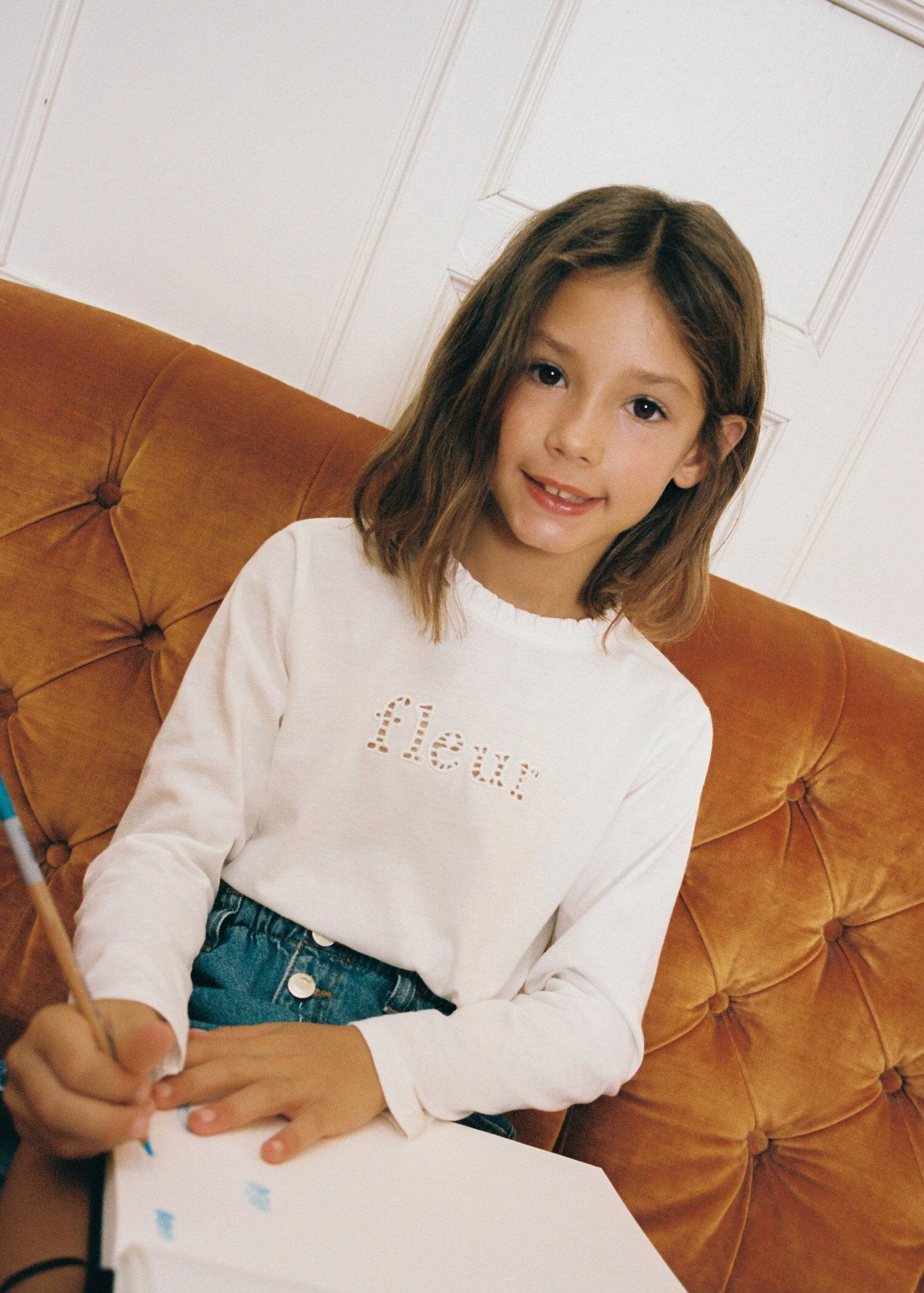 T-shirt Imprimé Détail Brodé 3 T-shirt Imprimé Détail Brodé