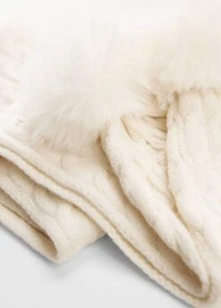 Écharpe Maille Pompon