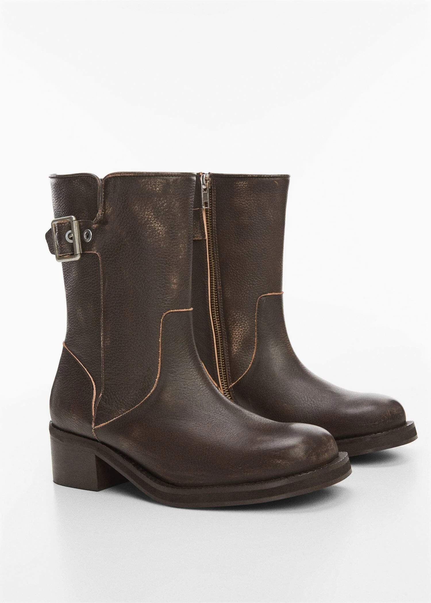 Bottines Cuir Boucle 5 Bottines Cuir Boucle – Image 3