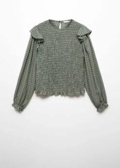 Blouse à Carreaux à Volant -Vêtements Pascher 57026314 40 B