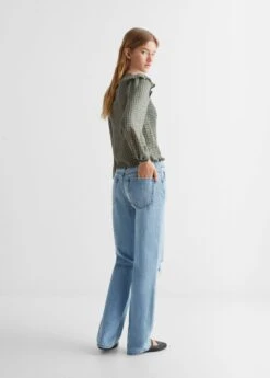 Blouse à Carreaux à Volant -Vêtements Pascher 57026314 40 R