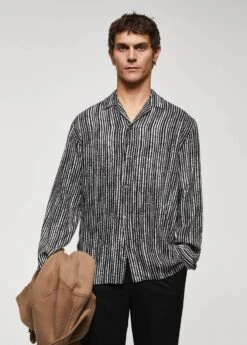 Chemise Imprimée Col Bowling