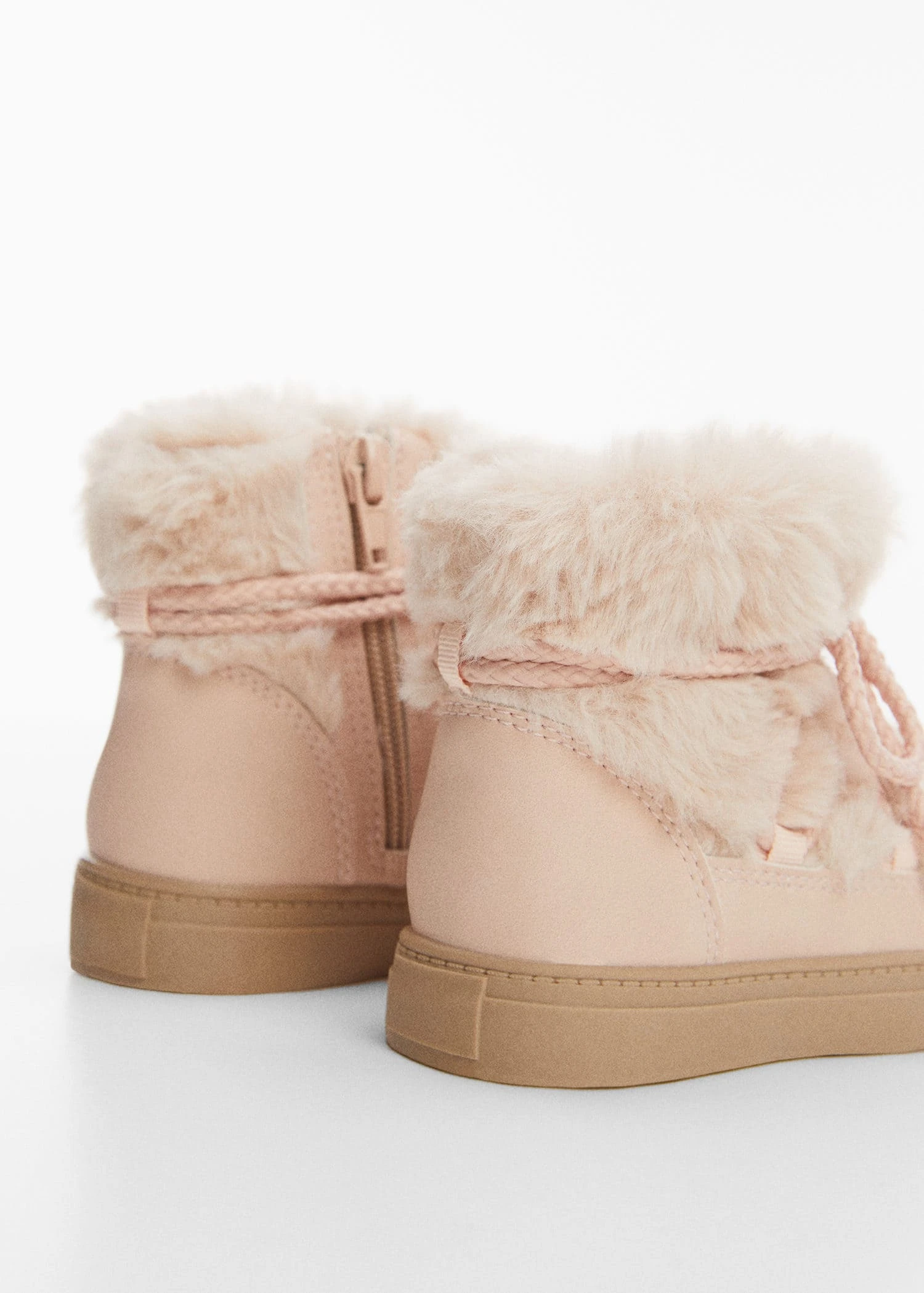 Bottines Lacets Fausse Fourrure 4 Bottines Lacets Fausse Fourrure – Image 2