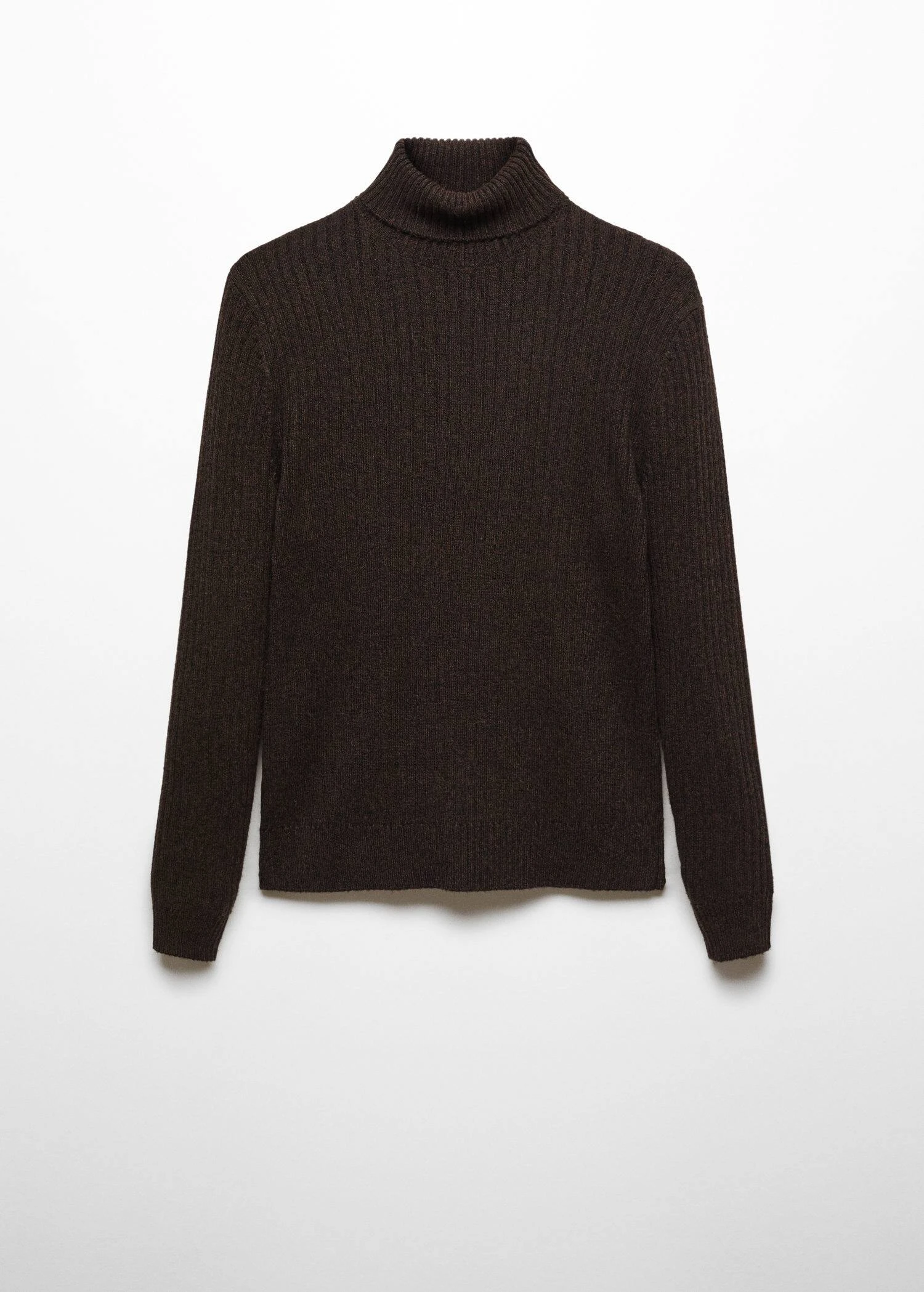Pull-over Laine Col Montant Maille Côtelée 9 Pull-over Laine Col Montant Maille Côtelée – Image 7