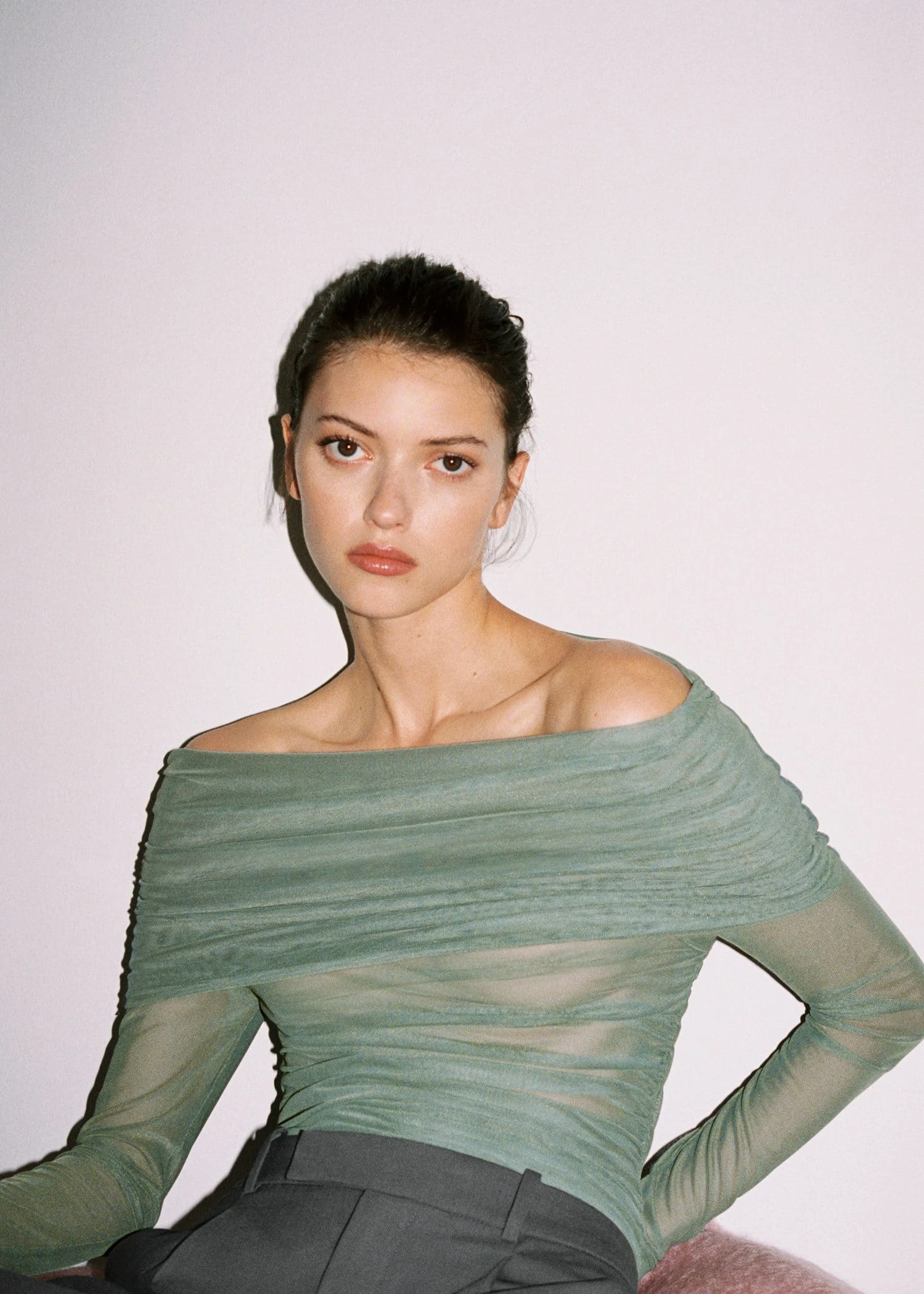 T-shirt Tulle épaules Dénudées 7 T-shirt Tulle épaules Dénudées – Image 5