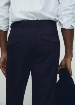 Pantalon En Laine à Pinces 24 Pantalon En Laine à Pinces -Vêtements Pascher 57028266 56 D4